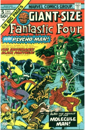Giant-Size Fantastic Four 5 published by Marvel with cover art by Jack Kirby