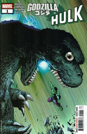 Godzilla Vs. Hulk 1 published by Marvel with cover art by Giuseppe Camuncoli