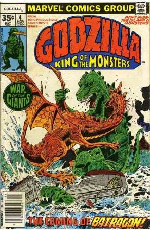 Godzilla 4 published by Marvel with cover art by Herb Trimpe