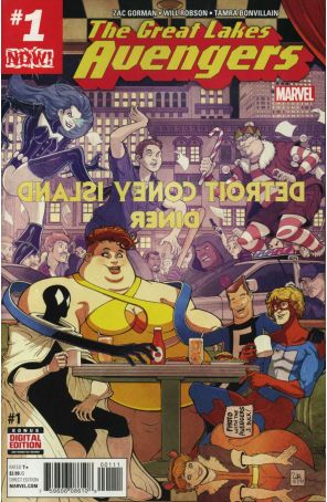 Great Lakes Avengers 1 published by Marvel with cover art by Will Robson