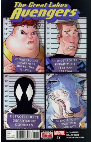 Great Lakes Avengers 2 published by Marvel with cover art by Will Robson