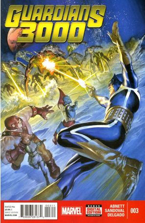 Guardians 3000 3 published by Marvel with cover art by Alex Ross