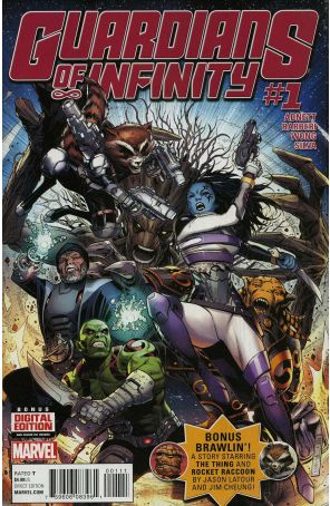 Guardians Of Infinity 1 published by Marvel with cover art by Jim Cheung