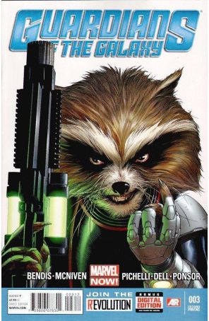 Guardians of the Galaxy (3rd Series) 3 (2nd) published by Marvel with cover art by Steve McNiven