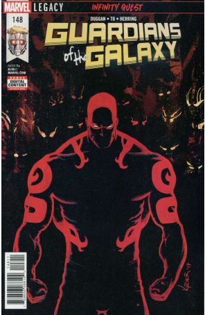 Guardians of the Galaxy 148 published by Marvel with cover art by Aaron Kuder