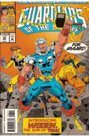 Guardians of the Galaxy 43 published by Marvel with cover art by Kevin West