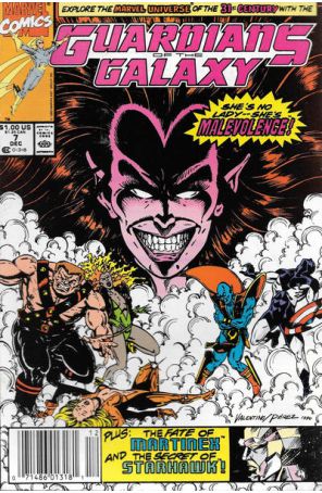 Guardians of the Galaxy 7 (Newsstand) published by Marvel with cover art by Jim Valentino