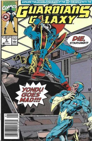 Guardians of the Galaxy 8 (Newsstand) published by Marvel with cover art by Jim Valentino