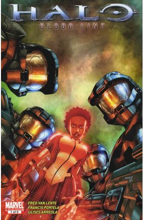 Halo: Blood Line 1 published by Marvel with cover art by Francis Portela