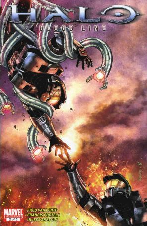 Halo: Blood Line 2 published by Marvel with cover art by Francis Portela