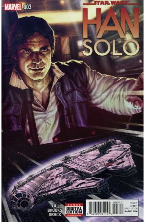 Han Solo 3 published by Marvel with cover art by Lee Bermejo