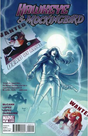 Hawkeye And Mockingbird 2 published by Marvel with cover art by Paul Renaud
