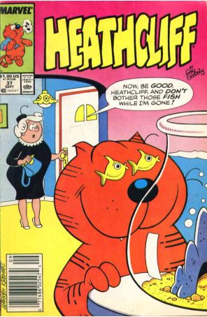 Heathcliff 37 (Newsstand) published by Marvel with cover art by Warren Kremer