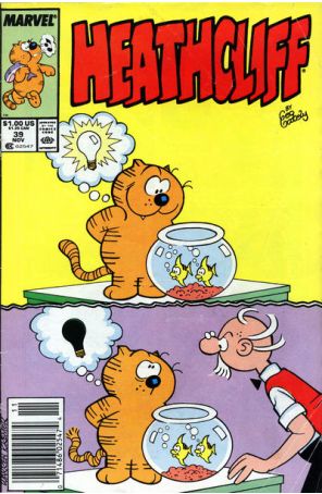 Heathcliff 39 (Newsstand) published by Marvel with cover art by Warren Kremer