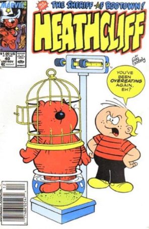 Heathcliff 40 (Newsstand) published by Marvel with cover art by Warren Kremer