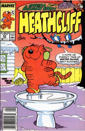 Heathcliff 43 (Newsstand) published by Marvel with cover art by Warren Kremer