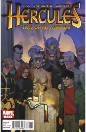 Hercules: Fall Of An Avenger 1 published by Marvel with cover art by Ariel Olivetti