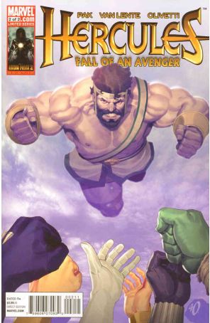 Hercules: Fall Of An Avenger 2 published by Marvel with cover art by Ariel Olivetti