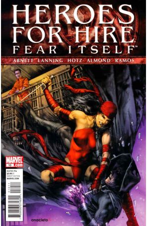 Heroes for Hire (3rd Series) 10 published by Marvel with cover art by Jay Anacleto