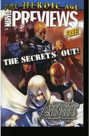 Heroic Age Previews 1 published by Marvel with cover art by Marko Djurdjevic and Adi Granov (back cover)