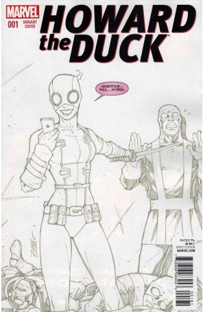 Howard the Duck (5th Series) 1G published by Marvel with cover art by Ron Lim