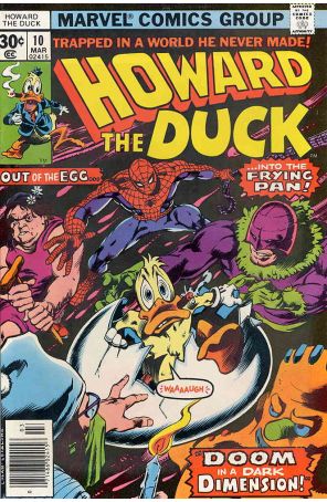 Howard the Duck (Vol. 1) 10 published by Marvel with cover art by Gene Colan