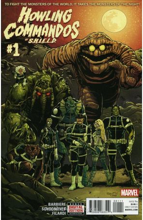 Howling Commandos Of S.H.I.E.L.D. 1 published by Marvel with cover art by Brent Schoonover