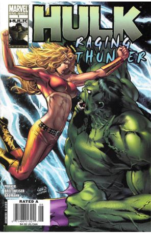 Hulk: Raging Thunder 1 (Newsstand) published by Marvel with cover art by Greg Land