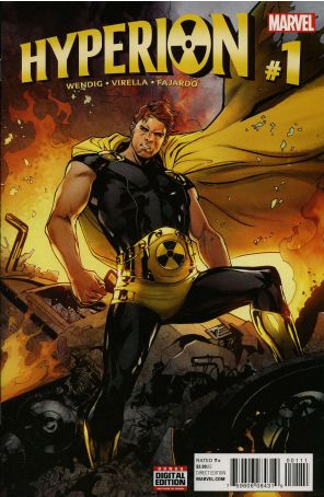 Hyperion 1 published by Marvel with cover art by Emanuela Lupacchino