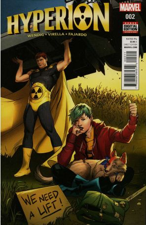Hyperion 2 published by Marvel with cover art by Emanuela Lupacchino