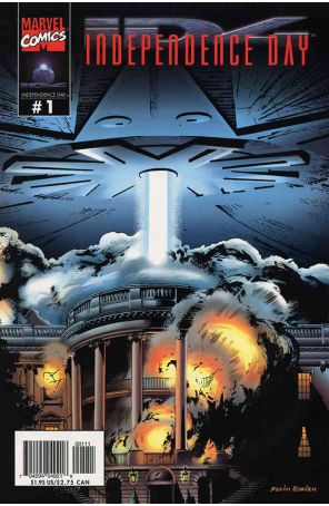 ID4: Independence Day 1 published by Marvel with cover art by Kevin Nowlan