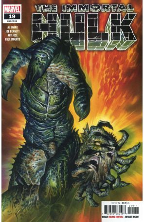 Immortal Hulk 19 published by Marvel with cover art by Alex Ross