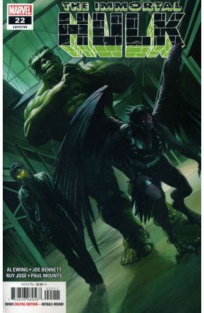 Immortal Hulk 22 published by Marvel with cover art by Alex Ross