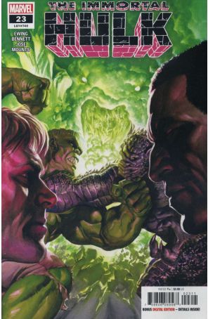 Immortal Hulk 23 published by Marvel with cover art by Alex Ross