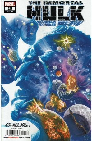 Immortal Hulk 25 published by Marvel with cover art by Alex Ross