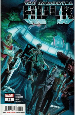 Immortal Hulk 26 published by Marvel with cover art by Alex Ross