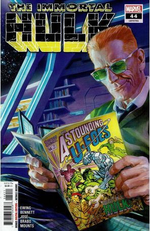 Immortal Hulk 44 published by Marvel with cover art by Alex Ross