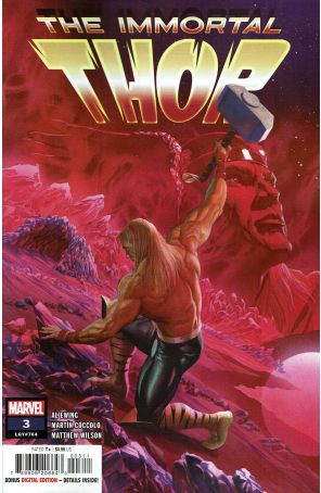 The Immortal Thor 3 published by Marvel with cover art by Alex Ross