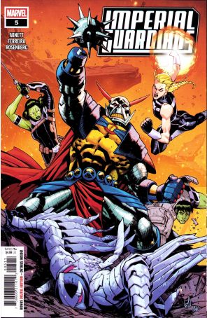 Imperial Guardians 5 published by Marvel with cover art by Sean Izaakse