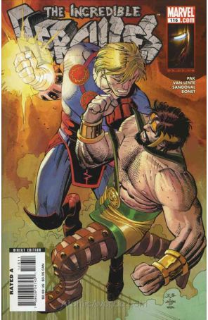Incredible Hercules 116 published by Marvel with cover art by John Romita Jr.