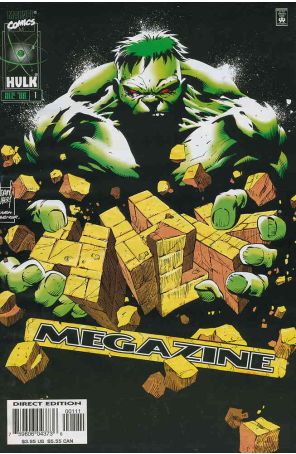 The Incredible Hulk Megazine 1 published by Marvel with cover art by Adam Kubert