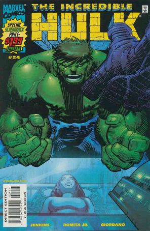 Incredible Hulk (2nd Series) 24 published by Marvel with cover art by John Romita Jr.