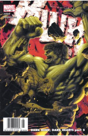 Incredible Hulk (2nd Series) 54 (Newsstand) published by Marvel with cover art by Kaare Andrews