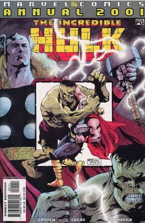 Incredible Hulk (2nd Series) Annual 2001 published by Marvel with cover art by J.H. Williams III