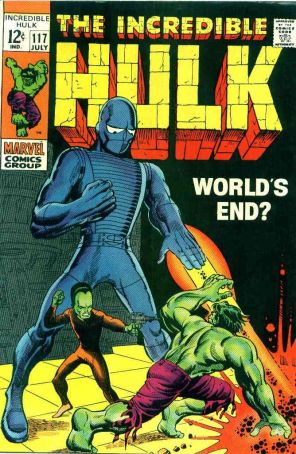 The Incredible Hulk 117 published by Marvel with cover art by Herb Trimpe