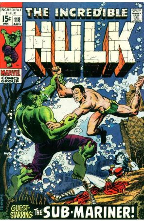 The Incredible Hulk 118 published by Marvel with cover art by Herb Trimpe
