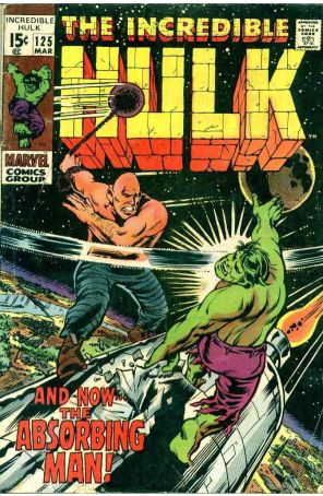 The Incredible Hulk 125 published by Marvel with cover art by Herb Trimpe