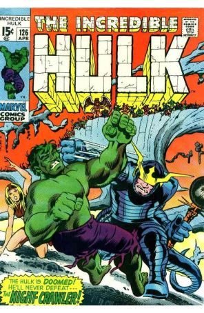 The Incredible Hulk 126 published by Marvel with cover art by Herb Trimpe