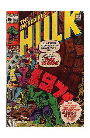 The Incredible Hulk 135 published by Marvel with cover art by Herb Trimpe