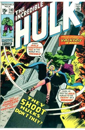 The Incredible Hulk 142 published by Marvel with cover art by Herb Trimpe